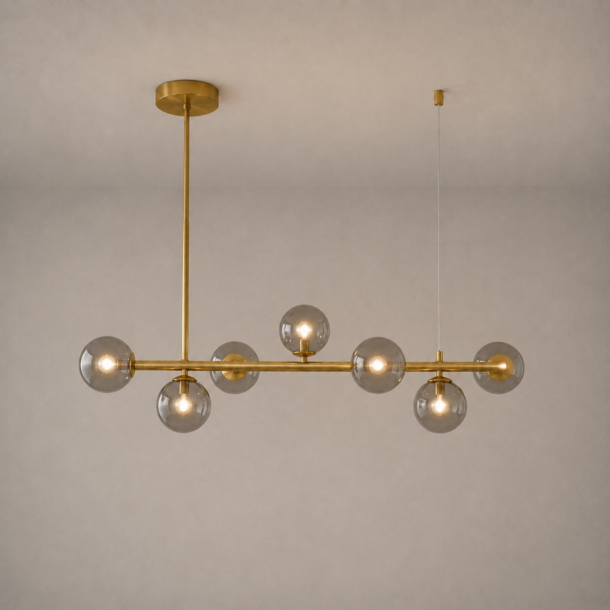 Modern Glass Pendant Lights Cluster Hanging Adjustable LED for Kitchen Island and Dining Room