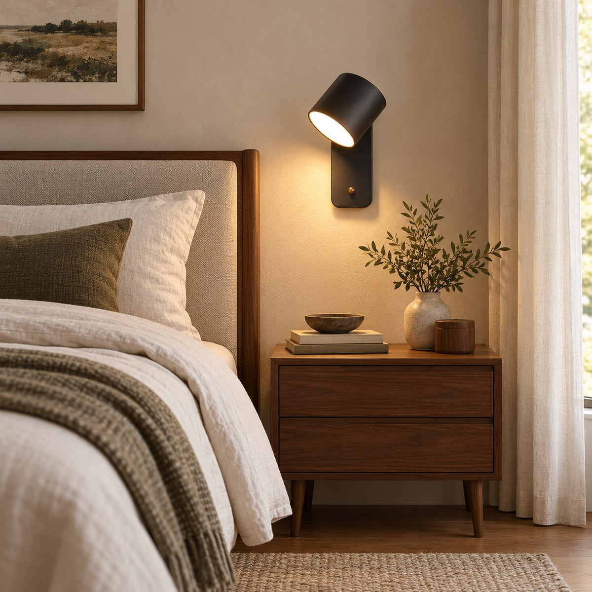 Modern Wall Light Wall Mounted Metal Rotatable Sconce Light for Adjustable Directional Illumination