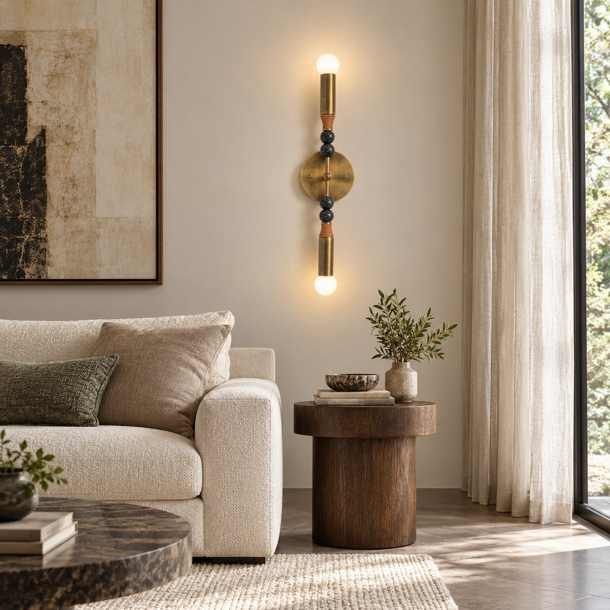 Modern Wall Lamp Wall Mounted Metal Frame Adjustable LED Lighting Fixture