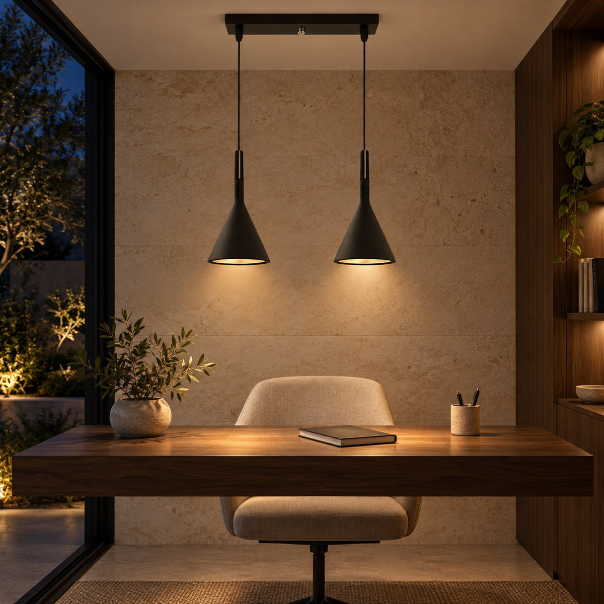Modern Adjustable Pendant Lamp Aluminum LED Hanging Light for Kitchen and Home Decor