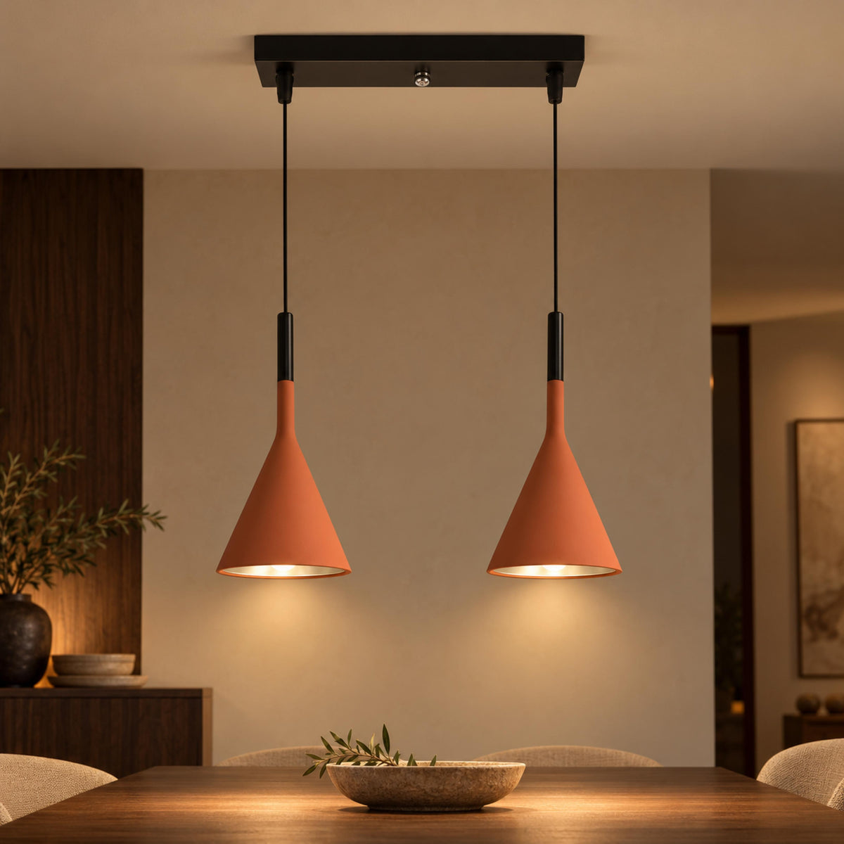 Modern Adjustable Pendant Lamp Aluminum LED Hanging Light for Kitchen and Home Decor