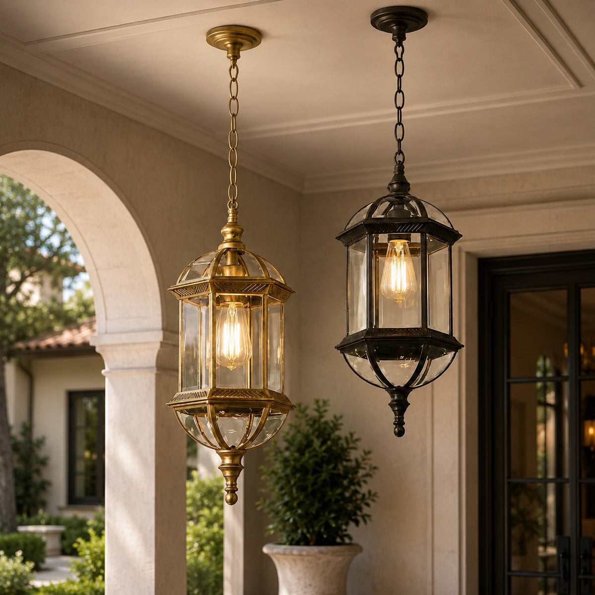 Vintage Outdoor Wall Light Adjustable Die-Cast Aluminum LED Waterproof for Garden Patio