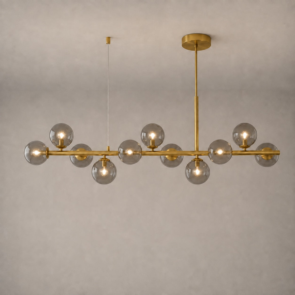 Modern Glass Pendant Lights Cluster Hanging Adjustable LED for Kitchen Island and Dining Room