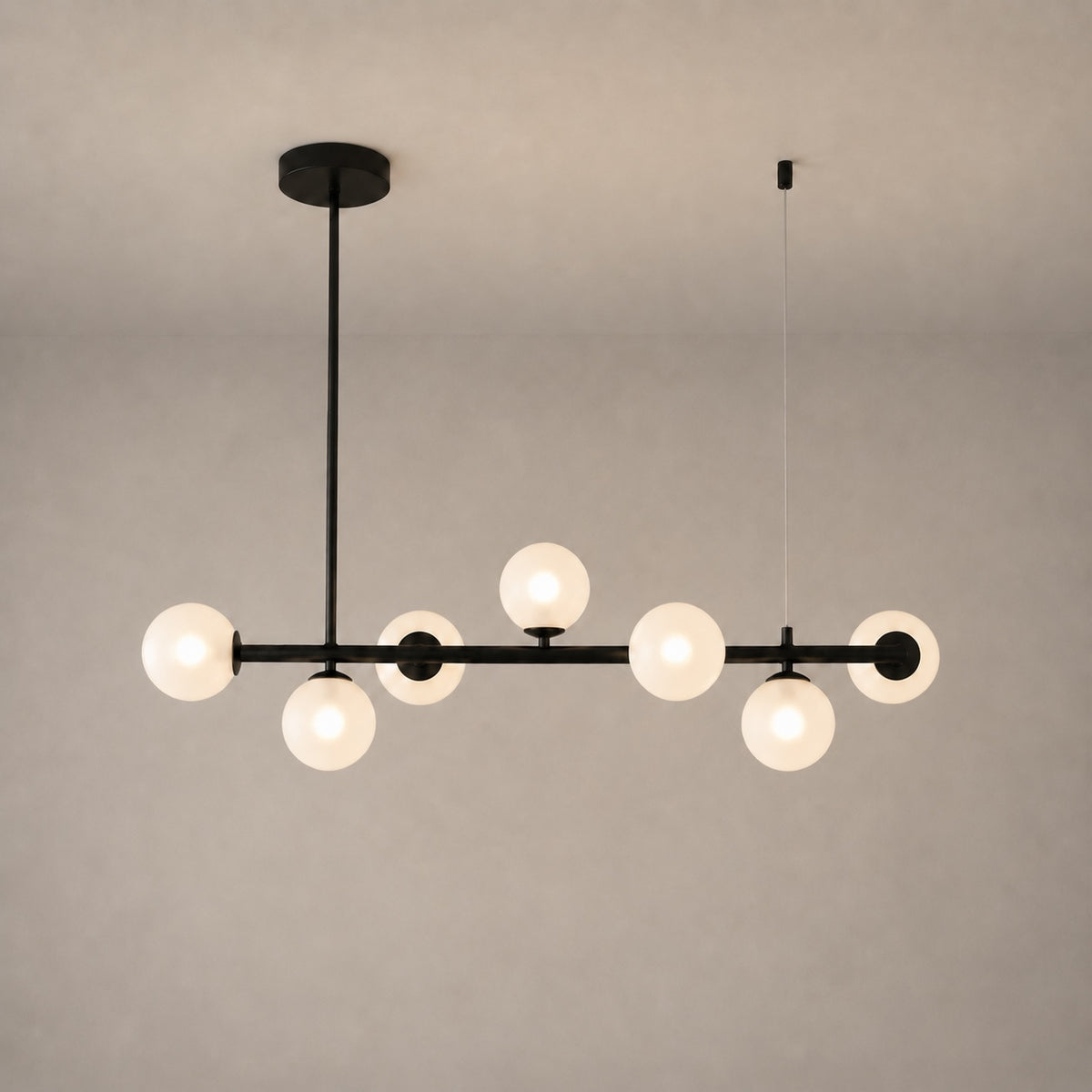 Modern Glass Pendant Lights Cluster Hanging Adjustable LED for Kitchen Island and Dining Room