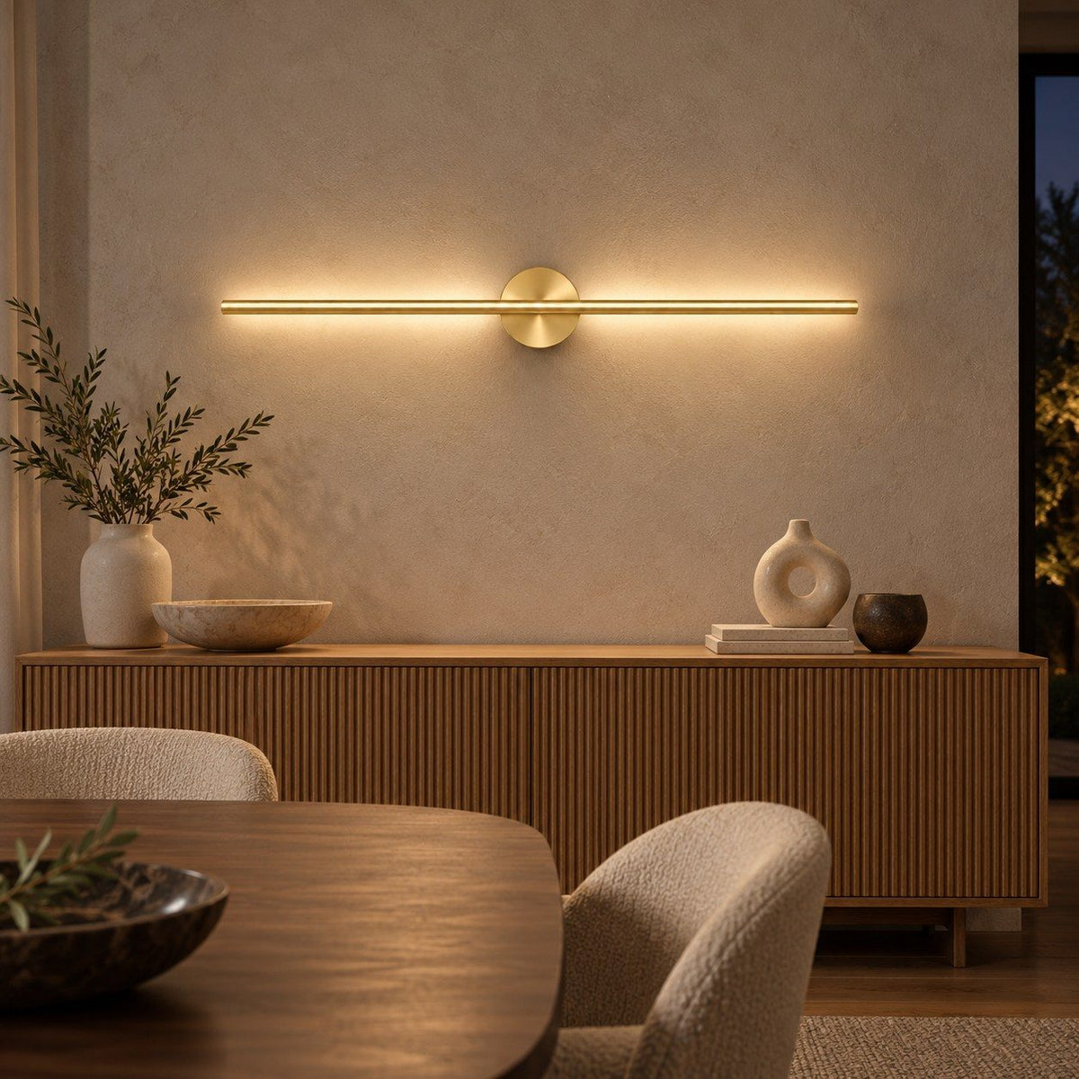 Modern Linear Wall Sconce Wall Mounted Metal LED Light Fixture for Indoor Lighting