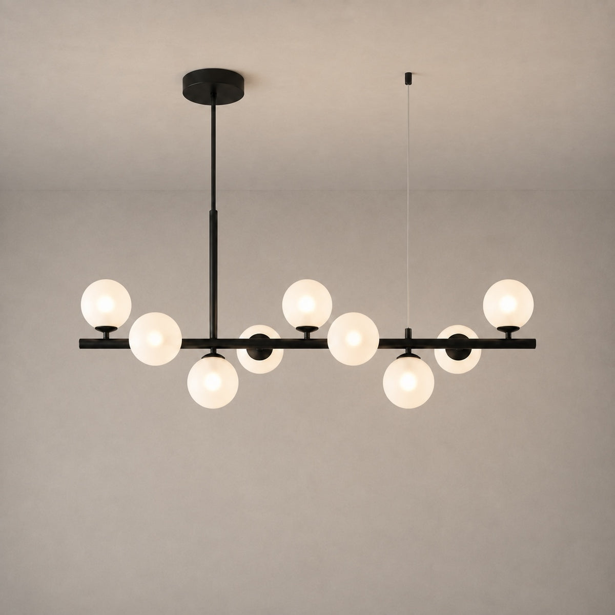 Modern Glass Pendant Lights Cluster Hanging Adjustable LED for Kitchen Island and Dining Room