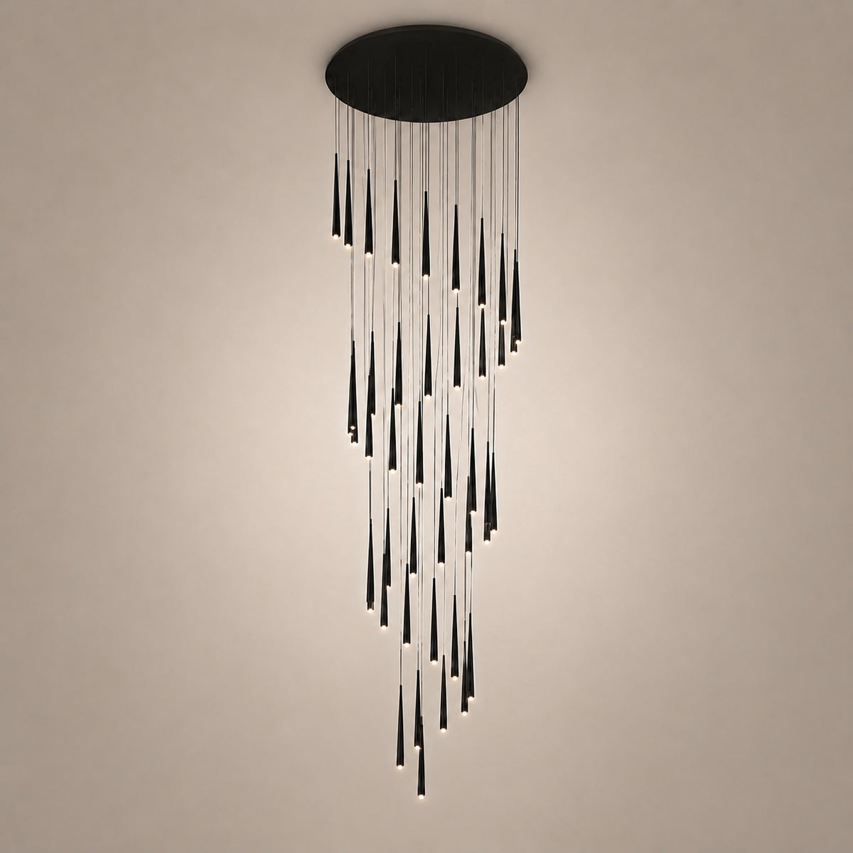 Modern Nordic Flush Mount Ceiling Light Adjustable Iron Acrylic Dimmable LED 6 Heads 18W