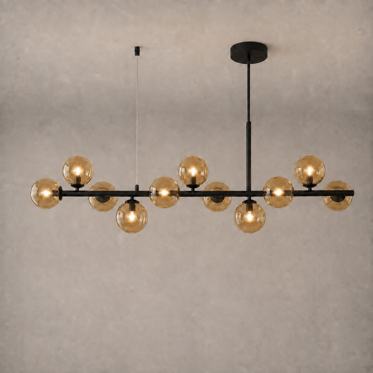 Modern Glass Pendant Lights Cluster Hanging Adjustable LED for Kitchen Island and Dining Room