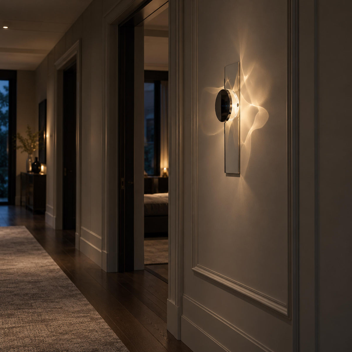Modern Wall Light Wall Mounted Metal LED Kinetic Shadow Effect for Dynamic Illumination