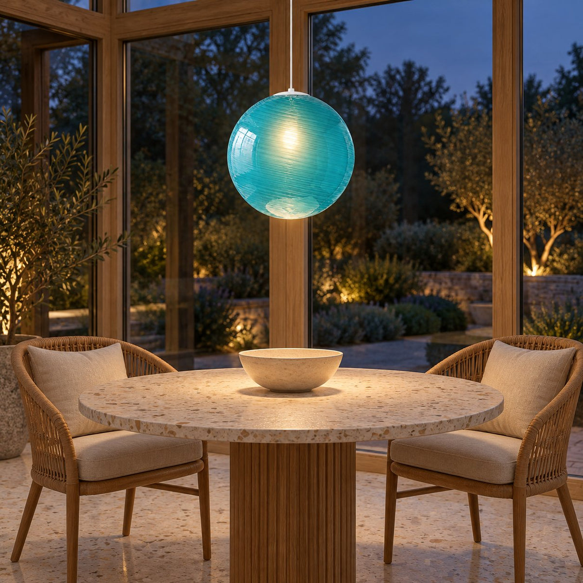 Modern Glass Pendant Lamp Adjustable Hanging Light LED Fixture for Kitchen Pendant Lighting