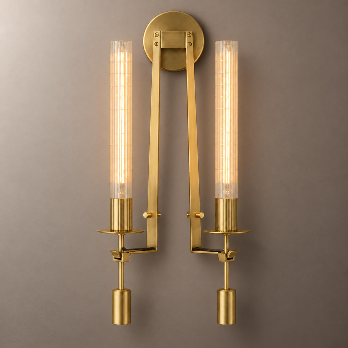 Classic Wall Light Wall Mounted Metal Frame Ambient Lighting Fixture for Indoor Use