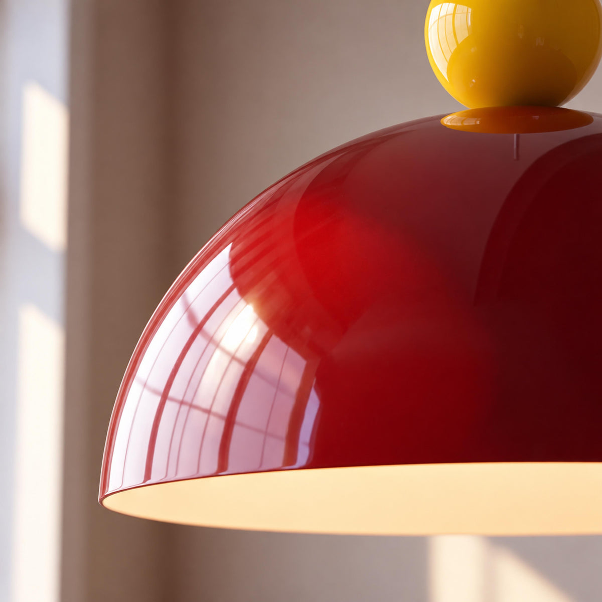 Modern Colorful Glass Pendant Light Adjustable Height LED Hanging Fixture for Kitchen Dining