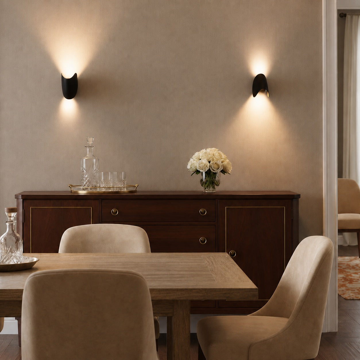 Modern Wall Light Sconce Adjustable Aluminum LED Dimmable Fixture for Bathroom 5W 700 Lumens