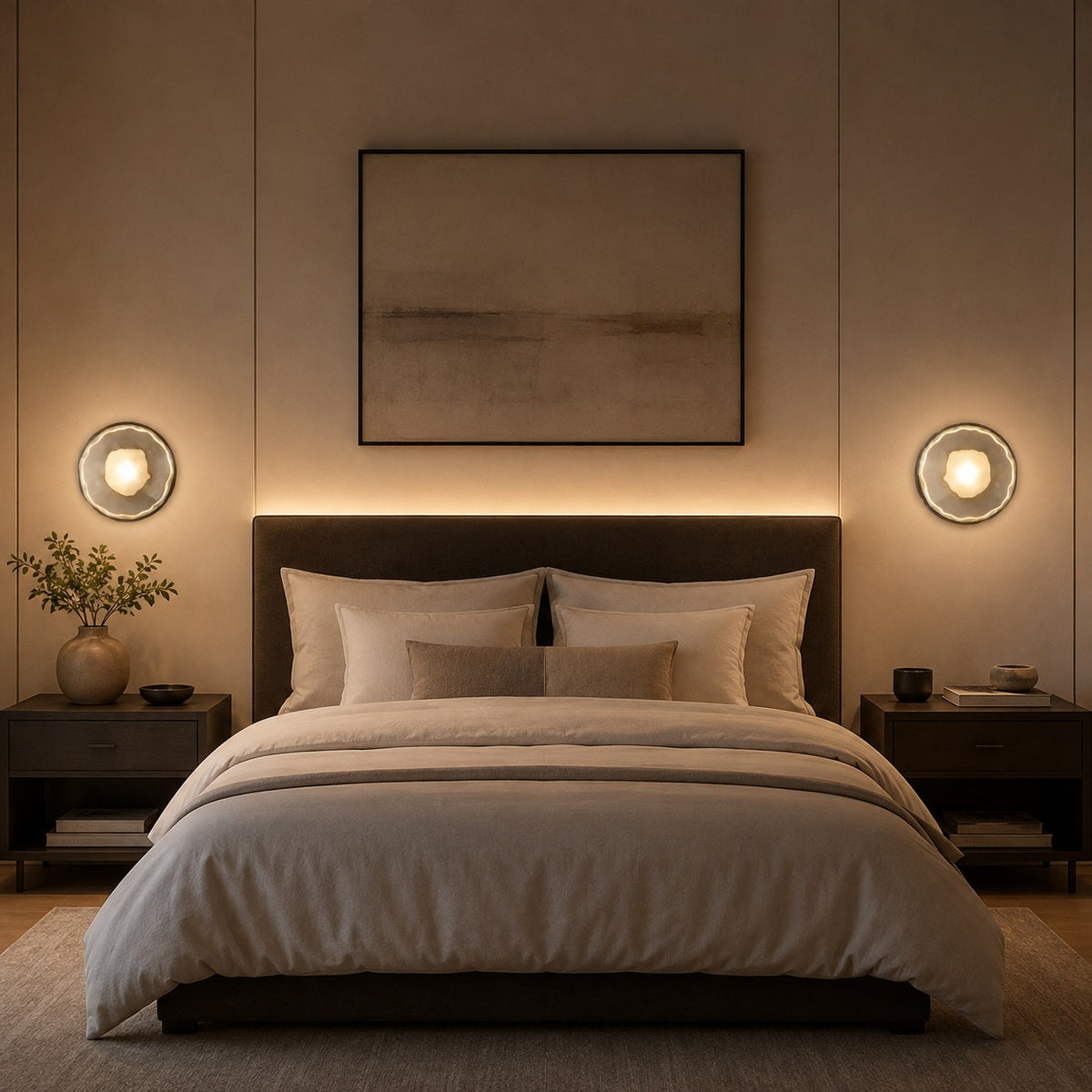 Nordic Wall Light Wall Mounted Sconce with Mouth-Blown Glass Shade and Integrated 5W LED