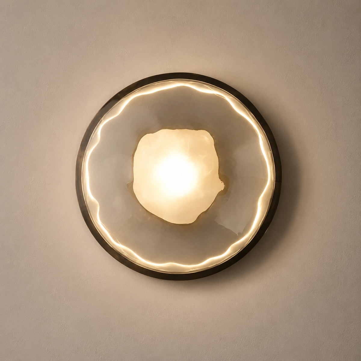 Nordic Wall Light Wall Mounted Sconce with Mouth-Blown Glass Shade and Integrated 5W LED