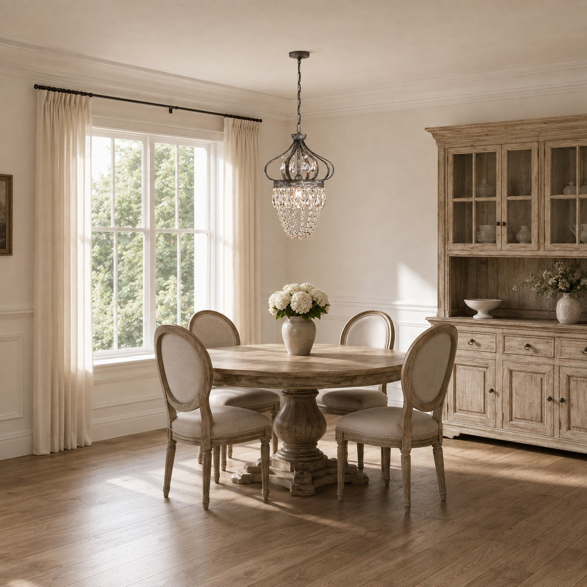 Modern Tear Drop Chandelier Hanging Light Adjustable Glass LED Fixture for Dining Room