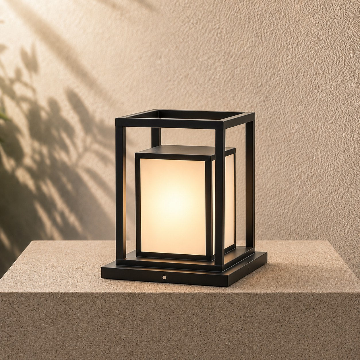 Solar Outdoor Wall Light Waterproof Stainless Steel Acrylic LED 3000K Warm White IP65
