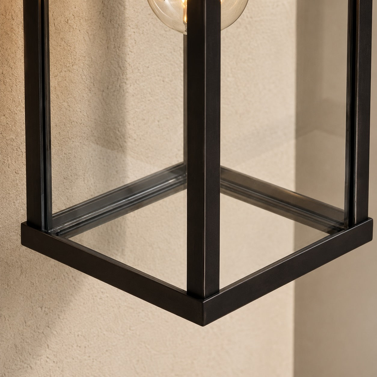 Modern Outdoor Wall Lantern Waterproof Aluminum Glass LED Compatible for Patios and Gardens