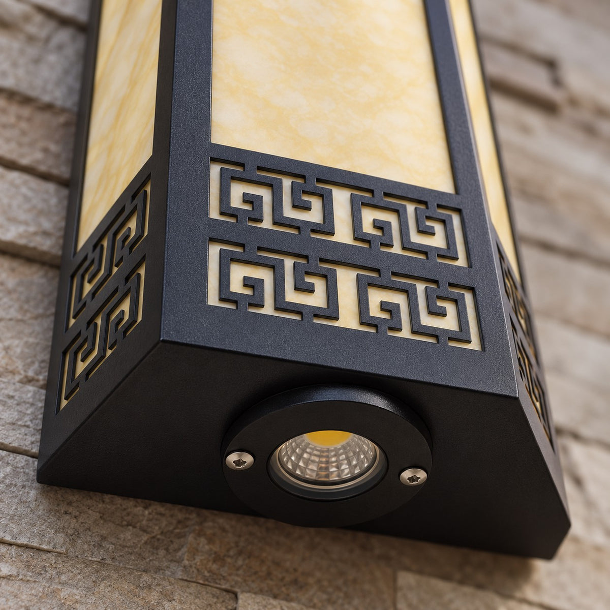 Modern Outdoor Wall Light Wall Mounted Metal Integrated LED Waterproof for Gardens and Patios