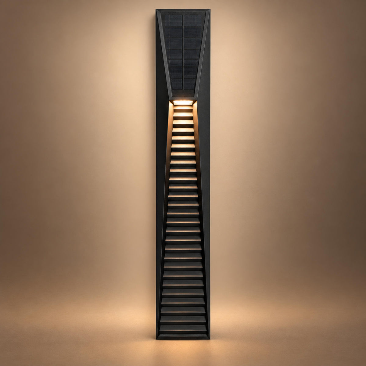 Modern Solar Outdoor Wall Light Wall Mounted Stainless Steel Acrylic LED Automatic