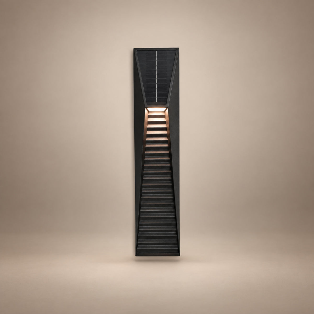Modern Solar Outdoor Wall Light Wall Mounted Stainless Steel Acrylic LED Automatic