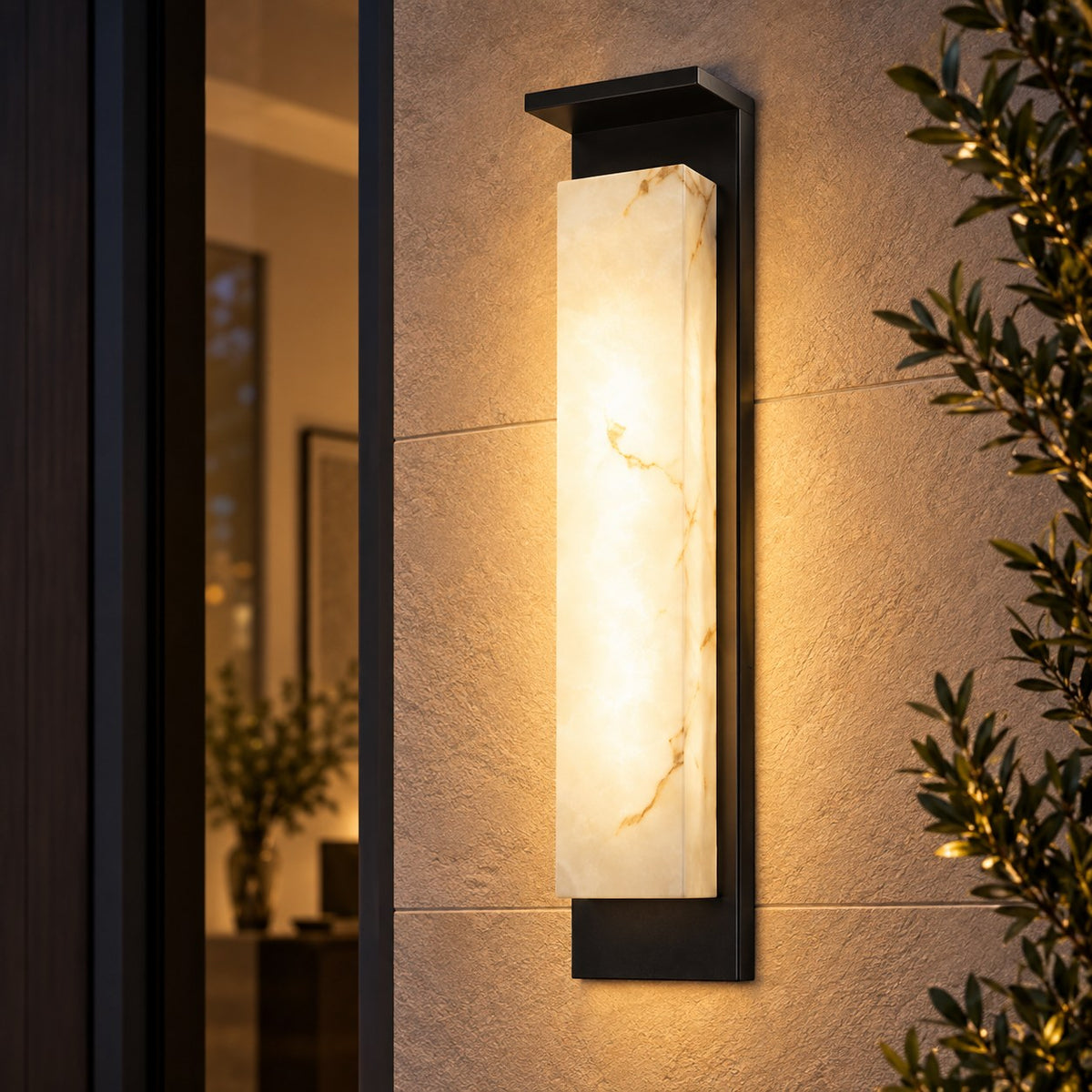 Modern Outdoor Wall Light Wall Mounted Stainless Steel IP65 Waterproof Integrated LED
