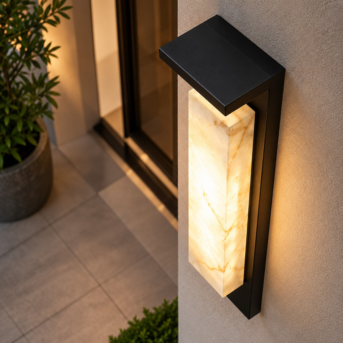 Modern Outdoor Wall Light Wall Mounted Stainless Steel IP65 Waterproof Integrated LED