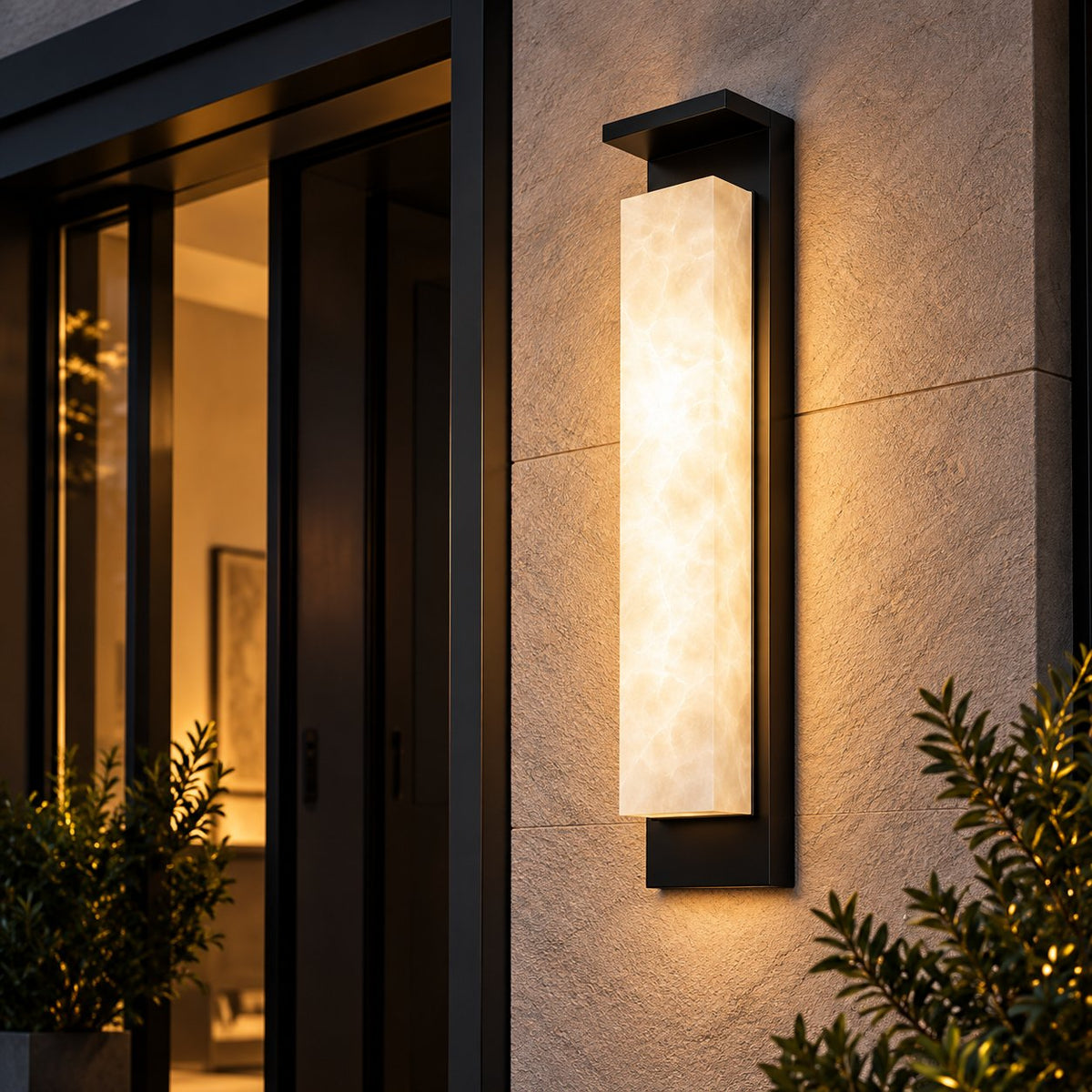 Modern Outdoor Wall Light Wall Mounted Stainless Steel IP65 Waterproof Integrated LED