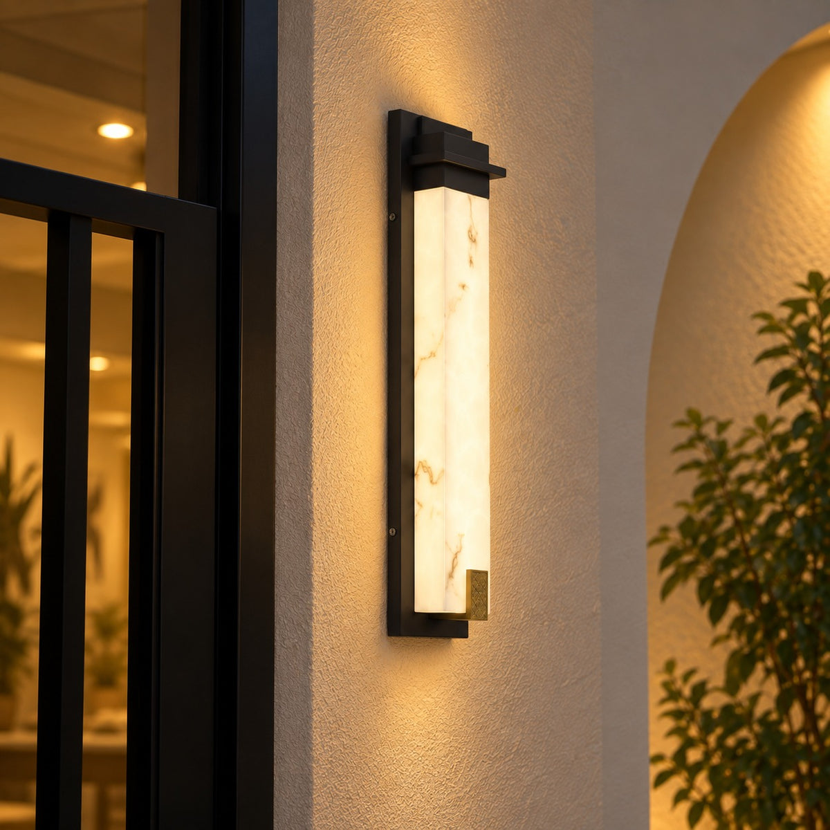 Modern Outdoor Wall Light Wall Mounted Stainless Steel IP65 Waterproof Integrated LED