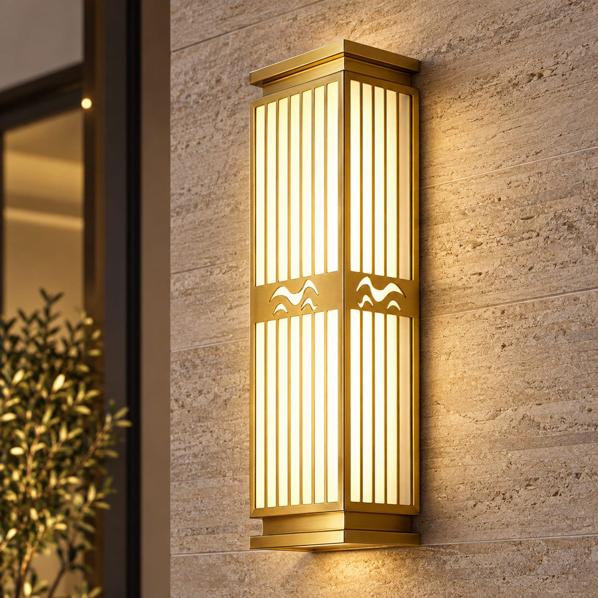 Modern Outdoor Wall Light Waterproof Metal Acrylic LED IP65 for Exterior Illumination