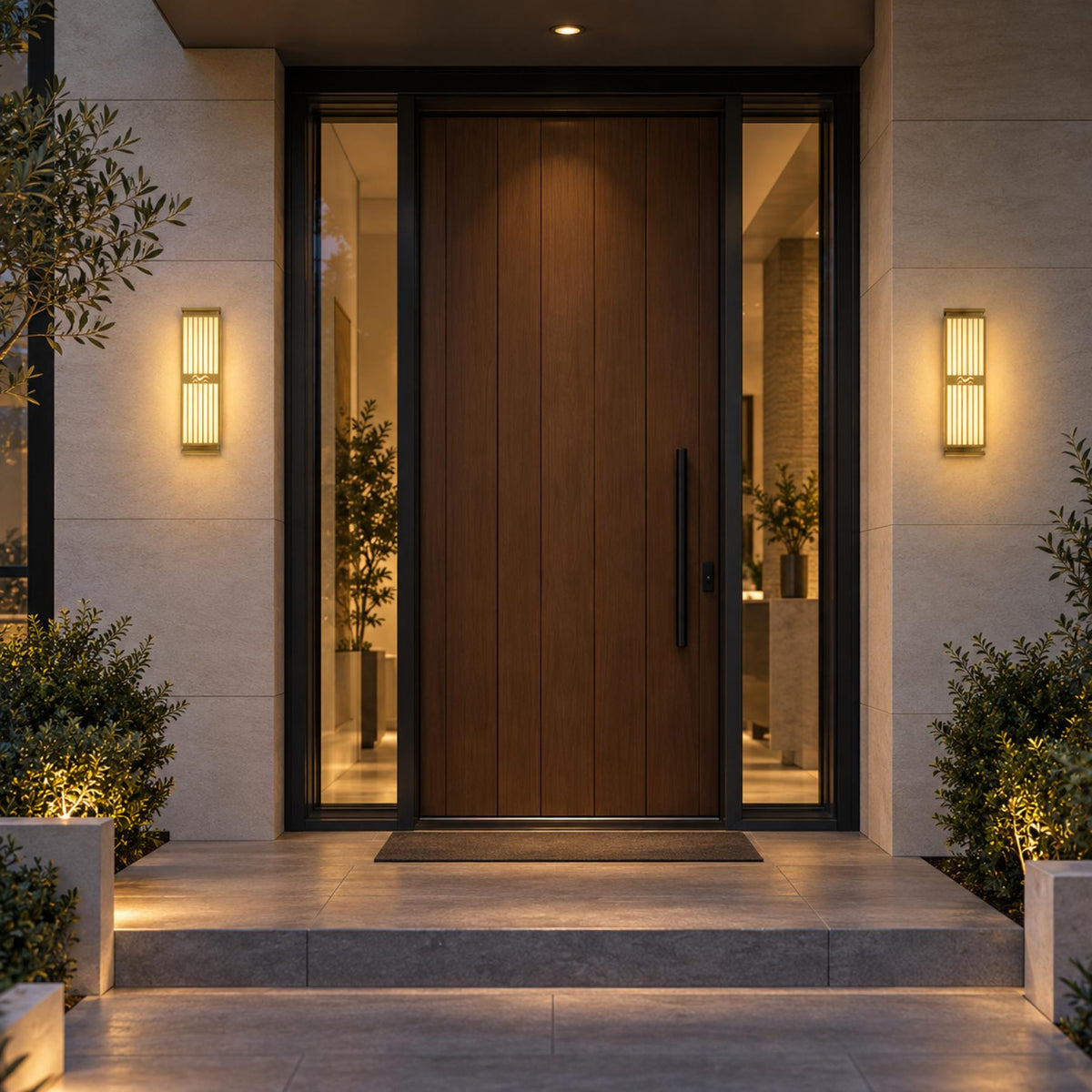 Modern Outdoor Wall Light Waterproof Metal Acrylic LED IP65 for Exterior Illumination