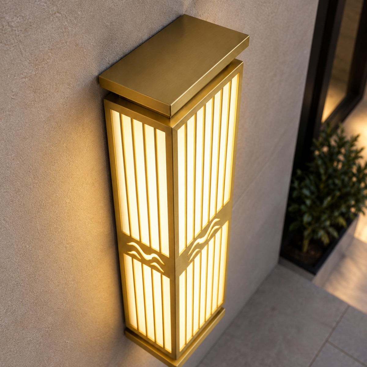 Modern Outdoor Wall Light Waterproof Metal Acrylic LED IP65 for Exterior Illumination
