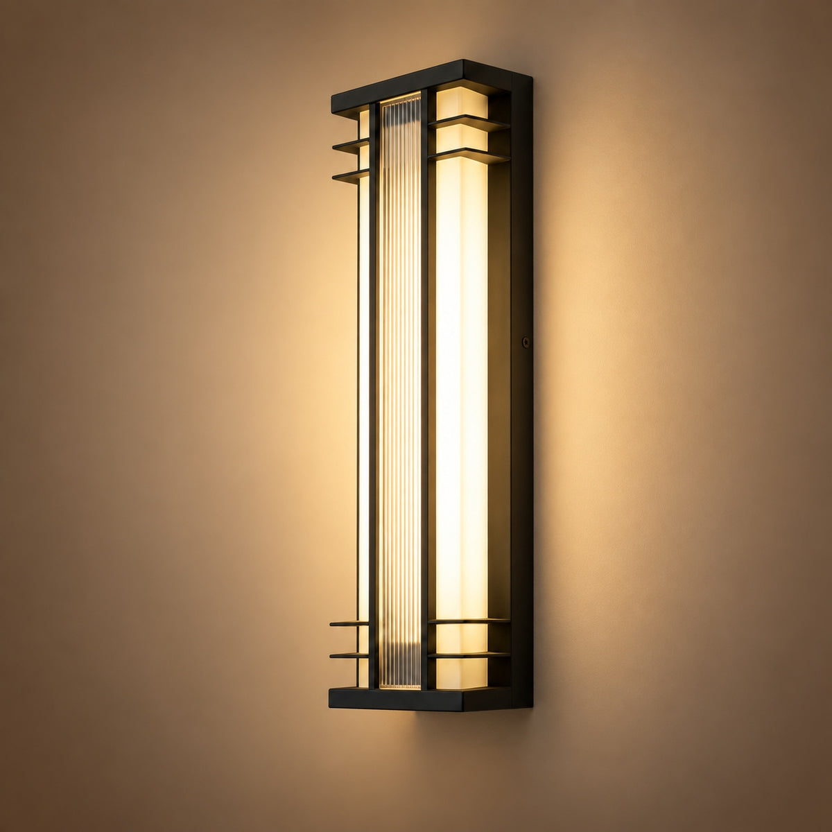 Modern Outdoor Wall Light Wall Mounted Stainless Steel Acrylic LED Weather Resistant