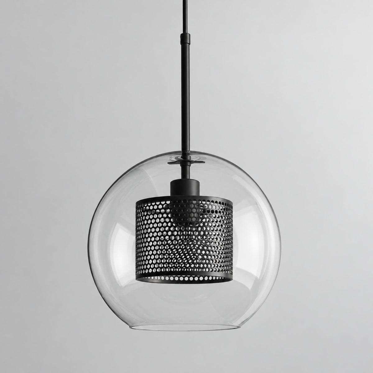 Modern Glass Pendant Light Adjustable Hanging Fixture with LED Technology for Kitchen Island