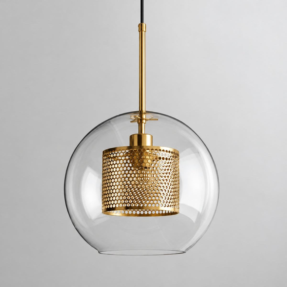 Modern Glass Pendant Light Adjustable Hanging Fixture with LED Technology for Kitchen Island