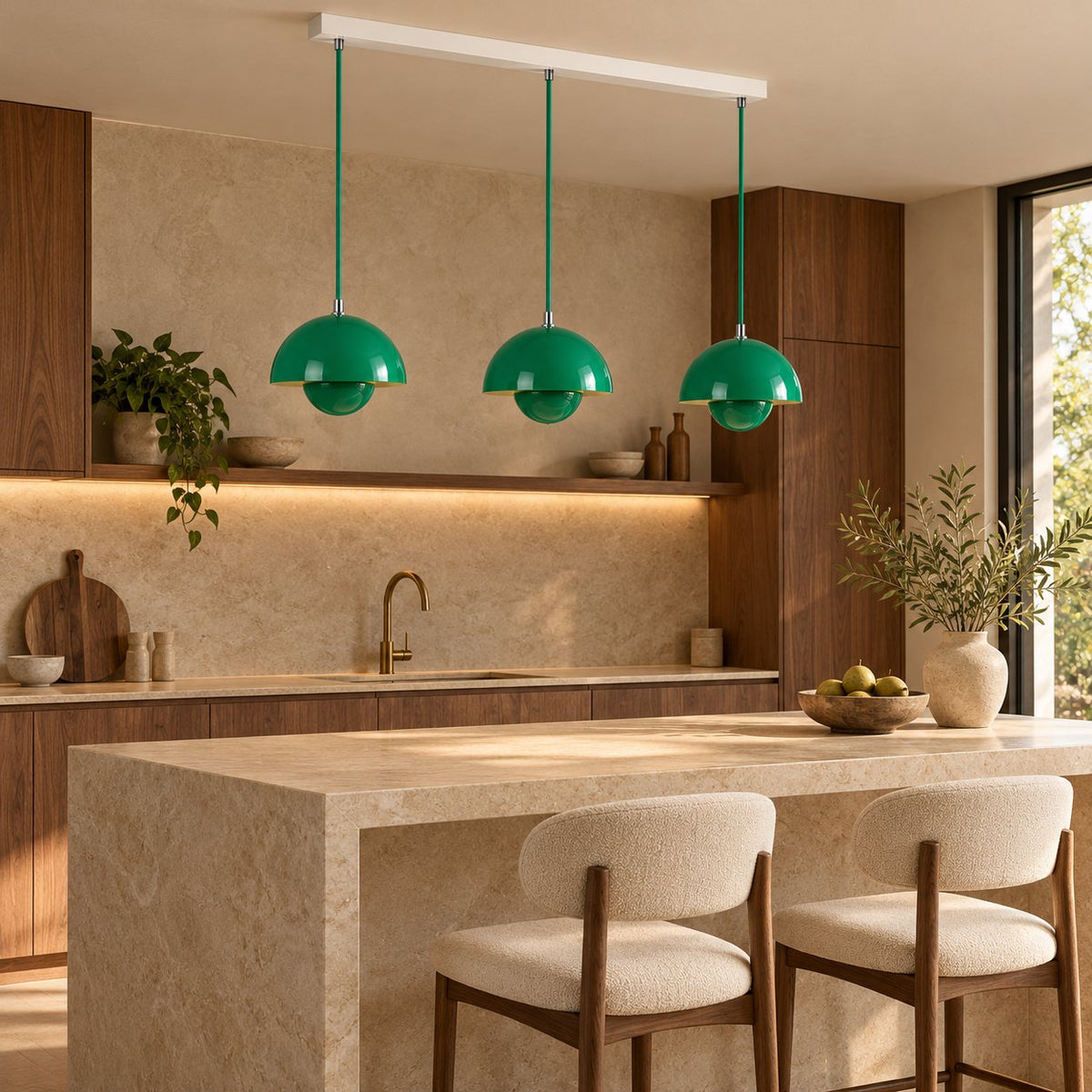 Modern Adjustable Black Pendant Light Hanging Metal LED for Kitchen and Home Lighting