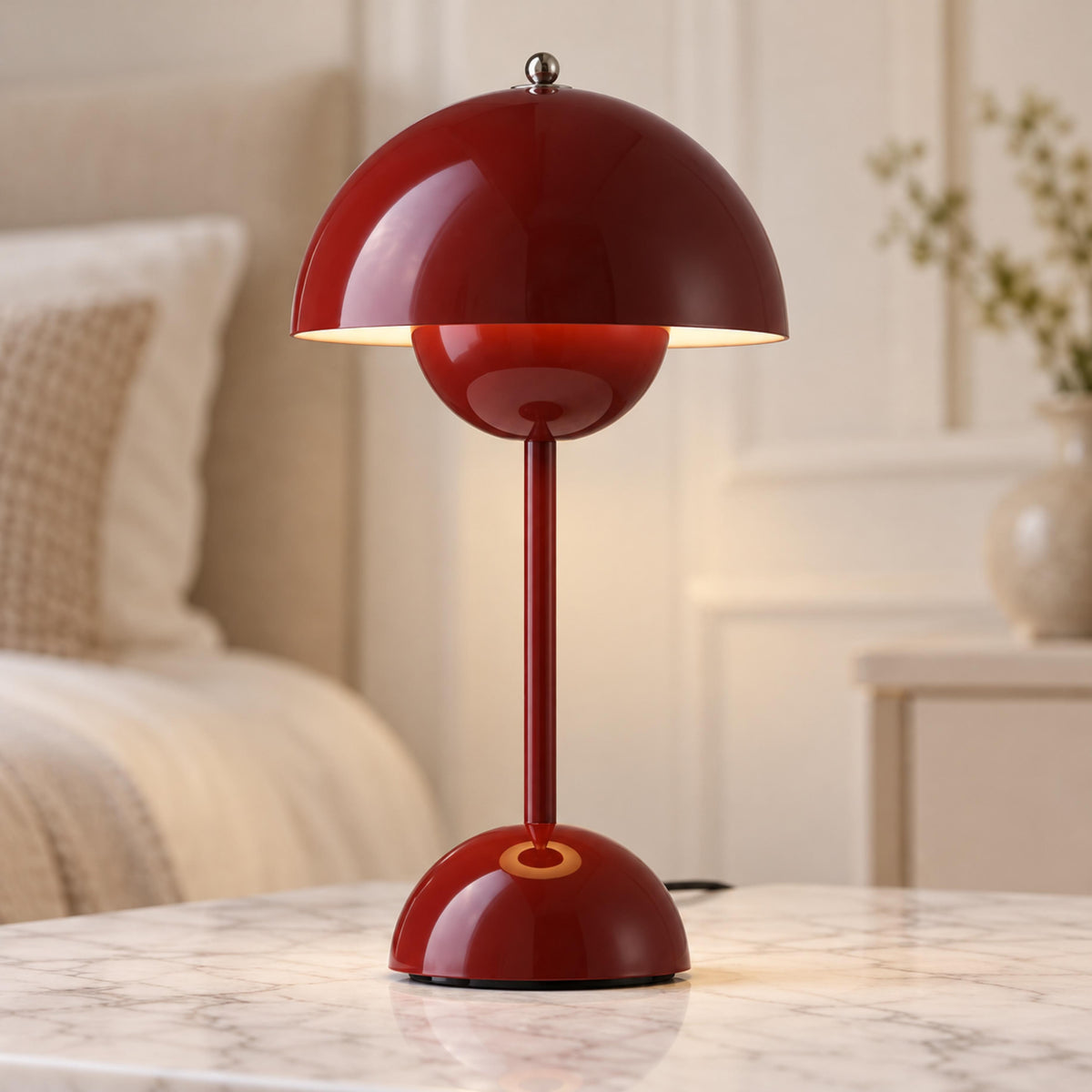 Modern Cordless Table Lamp with Adjustable Brightness and USB Charging for Indoor and Outdoor Use