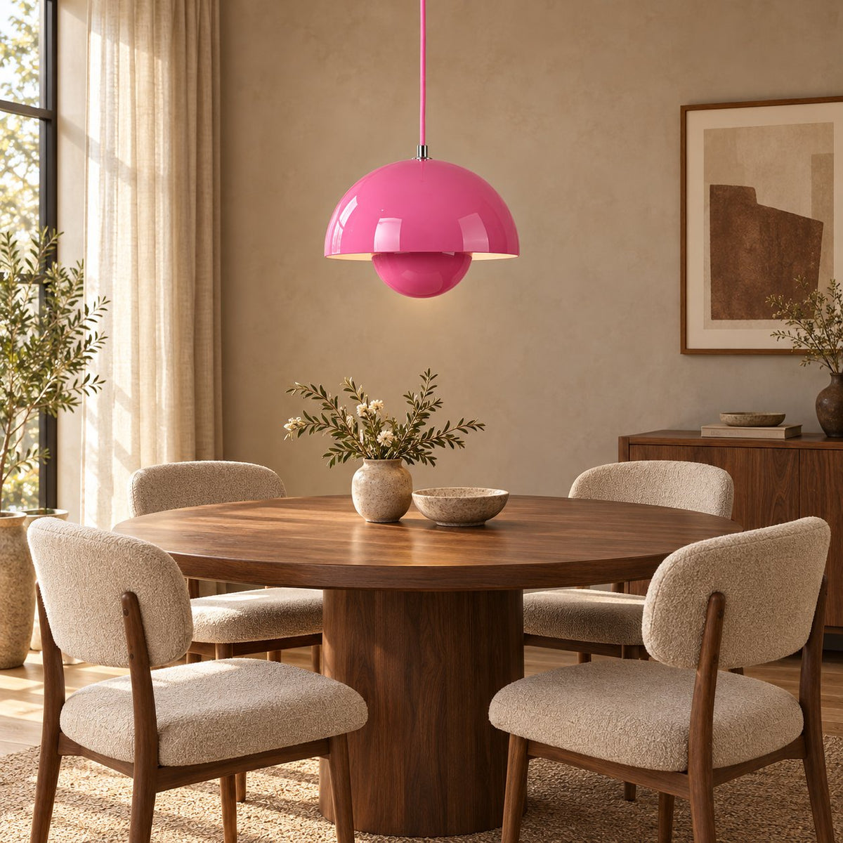 Modern Adjustable Black Pendant Light Hanging Metal LED for Kitchen and Home Lighting