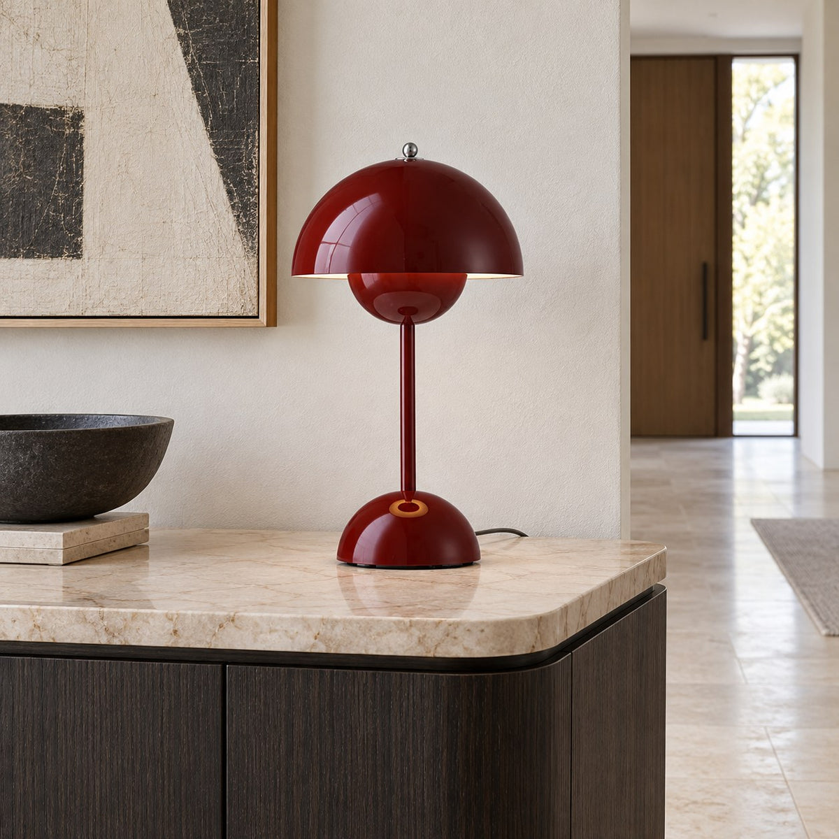 Modern Cordless Table Lamp with Adjustable Brightness and USB Charging for Indoor and Outdoor Use