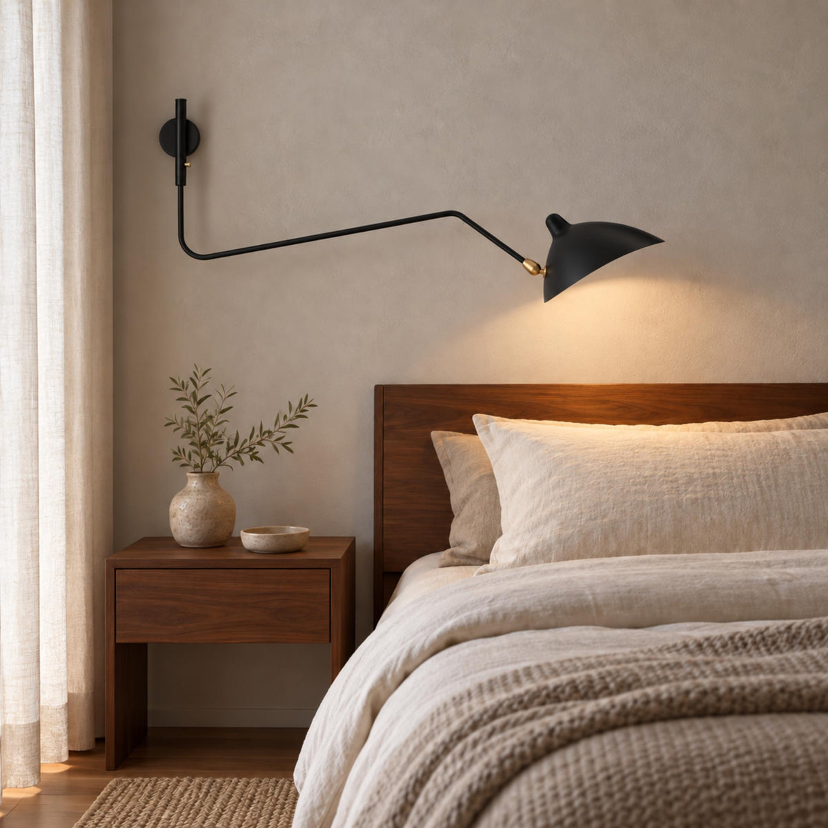 Modern Multi-Arm Wall Sconce Wall Mounted Metal Adjustable LED Wall Lighting Fixture