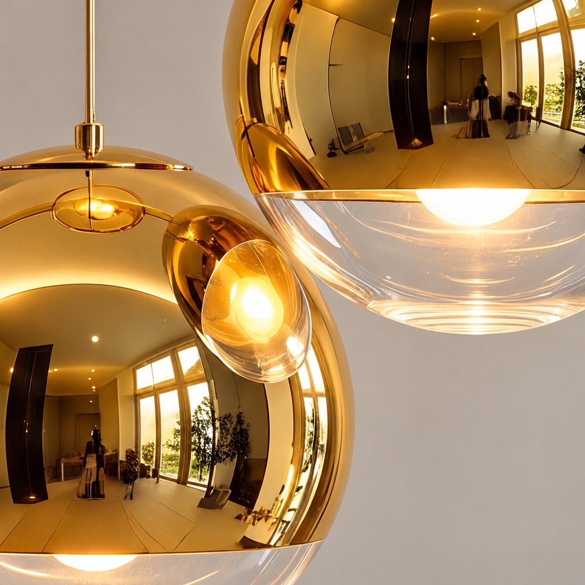 Modern Glass Pendant Light Adjustable Hanging Fixture LED Compatible for Kitchen Lighting