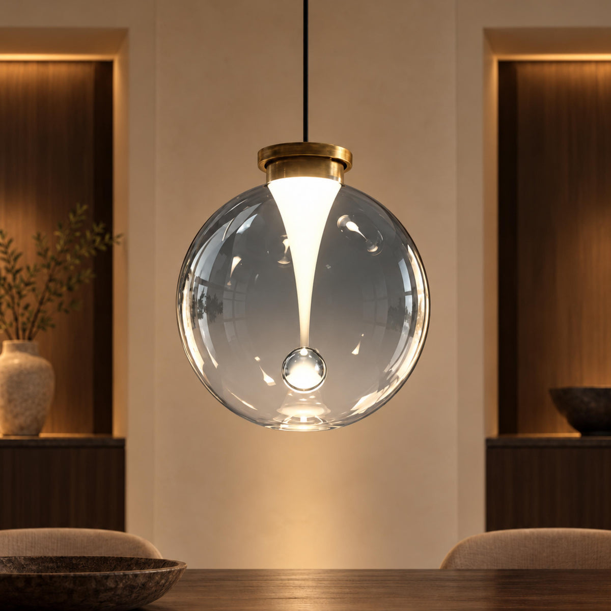 Modern Pendant Light Hanging Adjustable Metal Shade LED for Kitchen Dining Room