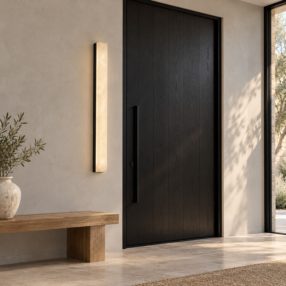 Modern Wall Light Wall Mounted Alabaster Glass LED Indoor Fixture for Elegant Illumination