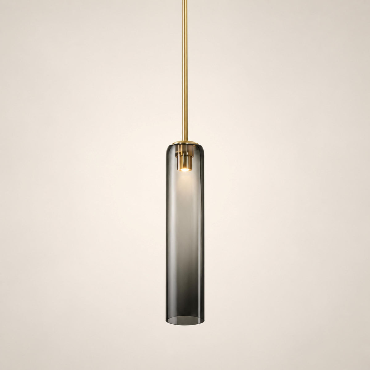 Modern Glass Pendant Lamp Adjustable Height LED Hanging Light for Kitchen Lighting