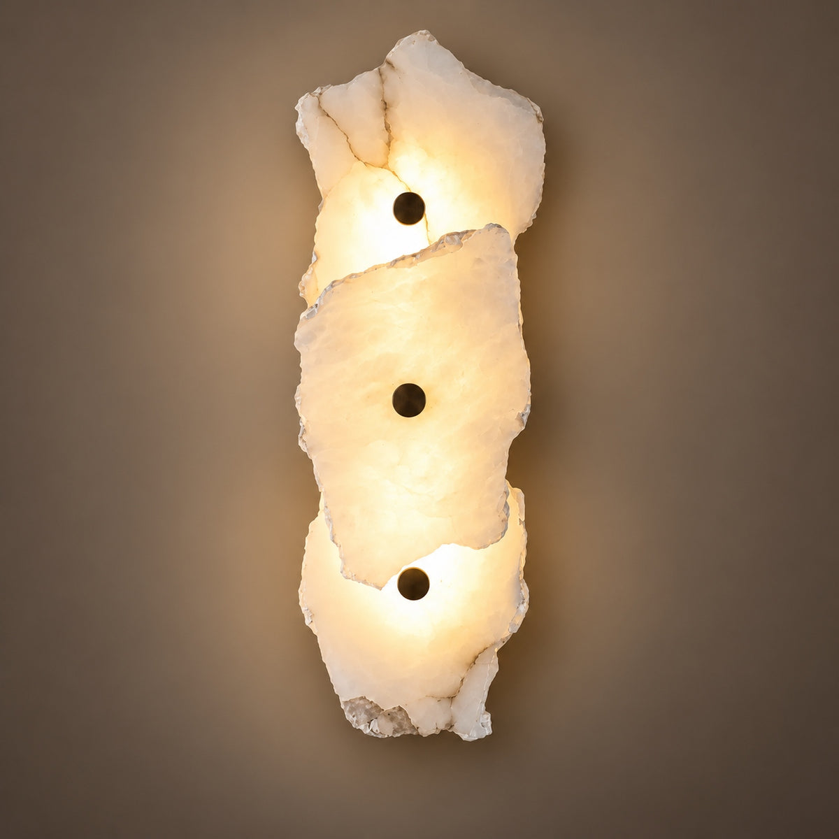 Modern Wall Light Wall Mounted Alabaster Shade Ambient Illumination Fixture