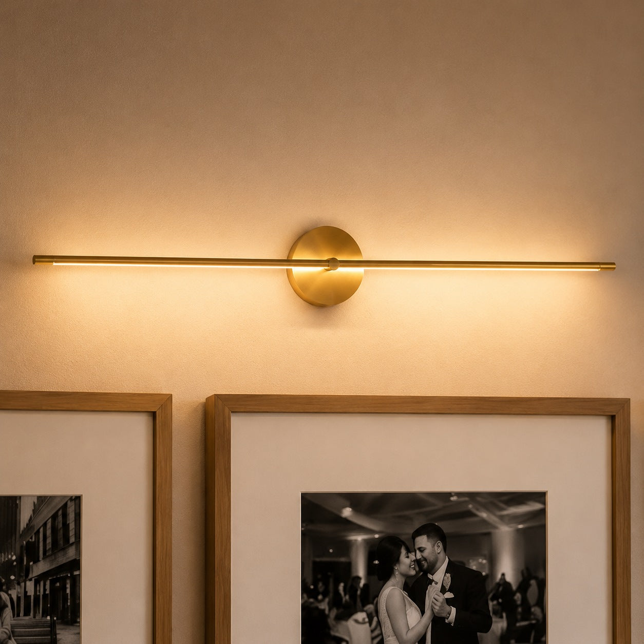 Modern Wall Sconce Light Adjustable Linear Metal LED with Warm and Cool Light Options