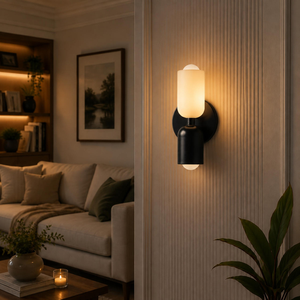 Modern Nordic Wall Light Double Head Wall Mounted Painted Iron Dimmable E26 LED Compatible