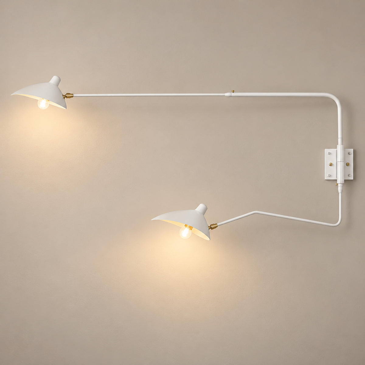Modern Multi-Arm Wall Sconce Wall Mounted Metal Adjustable LED Wall Lighting Fixture