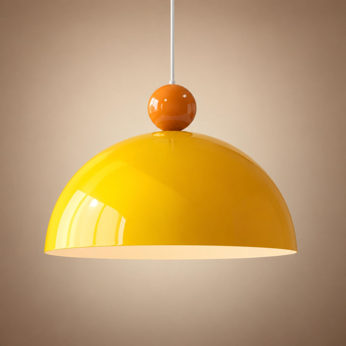 Modern Colorful Glass Pendant Light Adjustable Height LED Hanging Fixture for Kitchen Dining