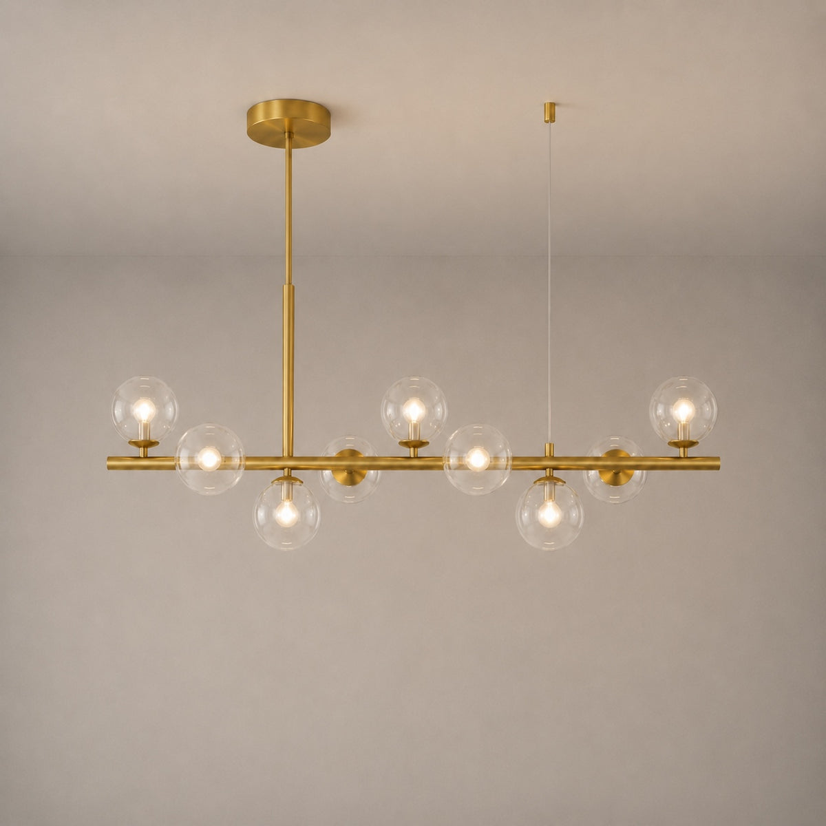 Modern Glass Pendant Lights Cluster Hanging Adjustable LED for Kitchen Island and Dining Room